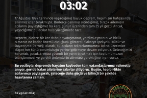 17 Ağustos Marmara Depremi... 