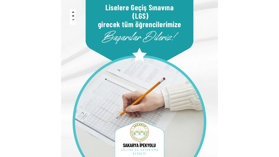 Başkanımızdan Mesaj. Yarın yapılacak olan Liselere Geçiş Sınavına (#LGS) girecek tüm öğrencilerimize yürekten başarılar diliyorum.