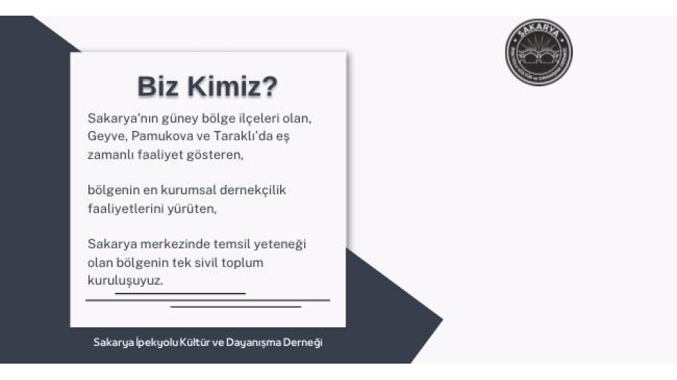 BİZ KİMİZ?