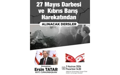 KKTC Cumhurbaşkanı Sn. Ersin TATAR beyefendinin konuşmacı olarak katılacağı, bizlerinde katkıda bulunduğumuz programa tüm halkımız davetlidir. — Geyve, Sakarya'da.