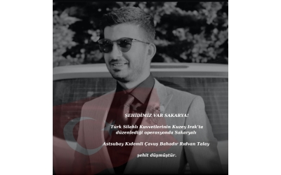 Şehidimize Allah’tan rahmet, ailesine ve yakınlarına başsağlığı diliyorum.