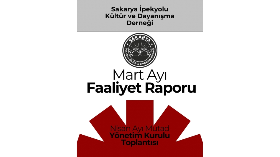 Mart Ayı Faaliyet Raporu